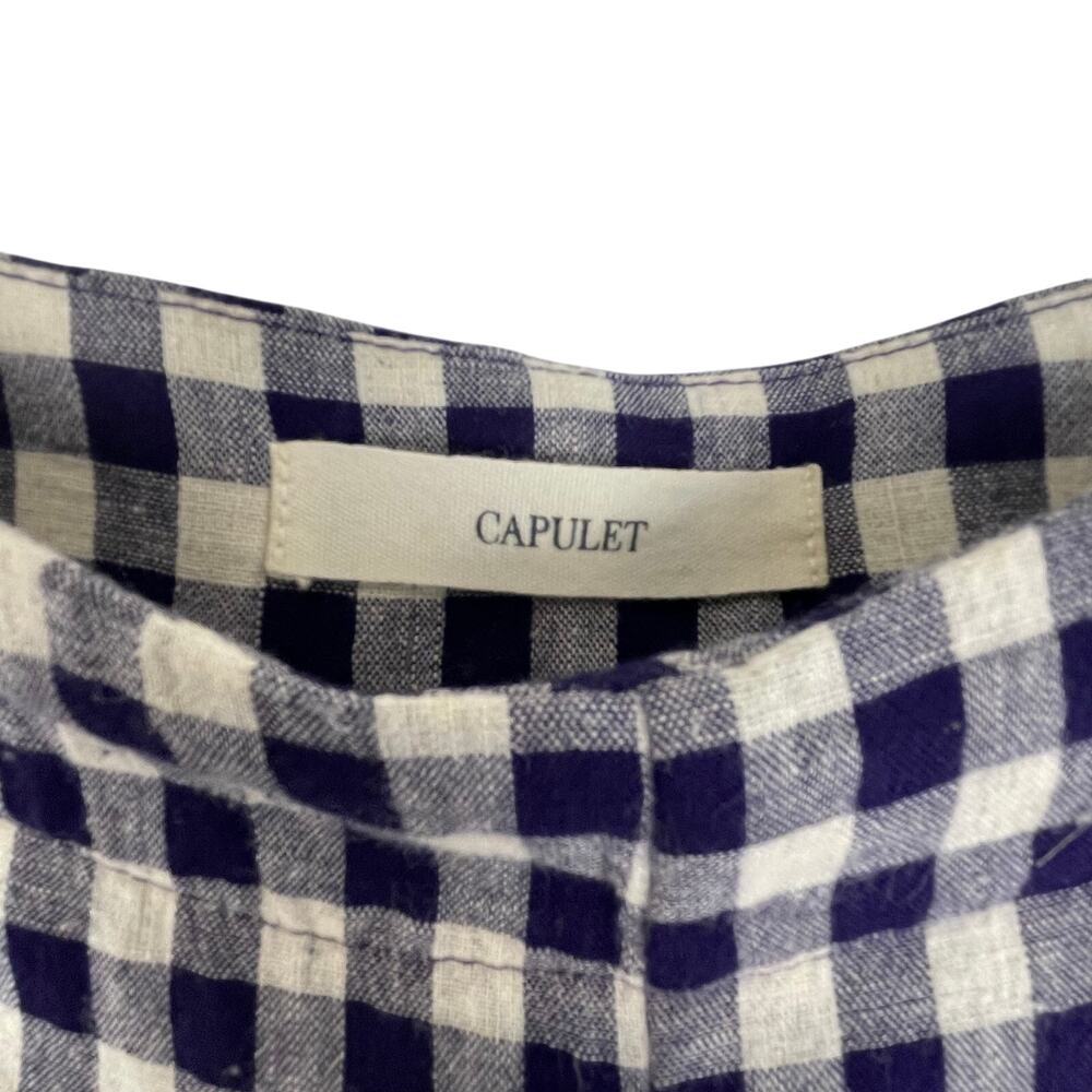 Capulet Plaid Pants Purple/White Size S - Picture 3 of 6